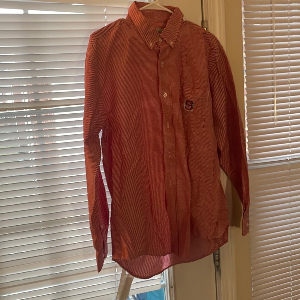 NC State Dress Shirt - Campus Specialties Red and White